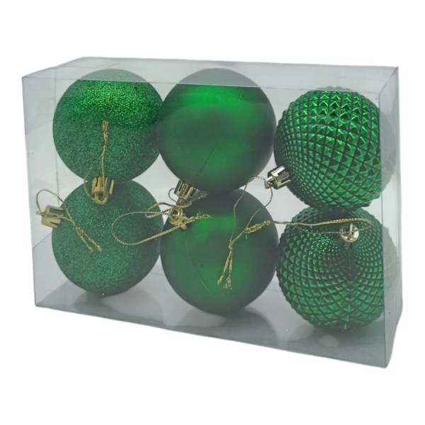 Набор игрушек для елки Шар ( 6шт) d-7см /GF706V-FS60828/