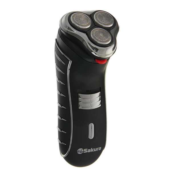 Бритва эл. 3 плавающие головки, триммер, сухое бритье Sakura (У-24)