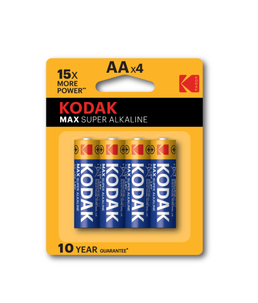 Батарейки алкалиновые АА LR6 Kodak Max Super /4/80/400/