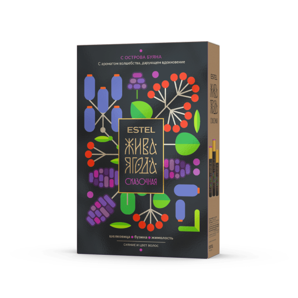 ESTEL Жива Ягода Сказочная YS/N Набор с острова Буяна (шампунь 300, бальзам 250, спрей 200)