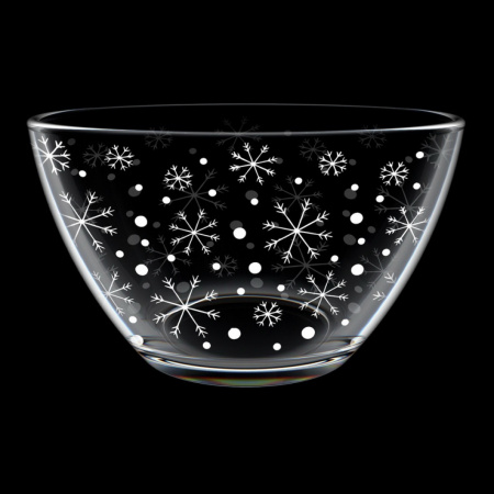 Салатник большой "Снегопад" /326/1-Г/ (У-6)