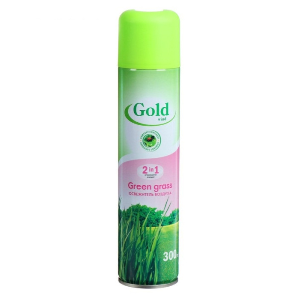Освежитель воздуха Gold Wind 300мл Green grass (У-12) /246406/