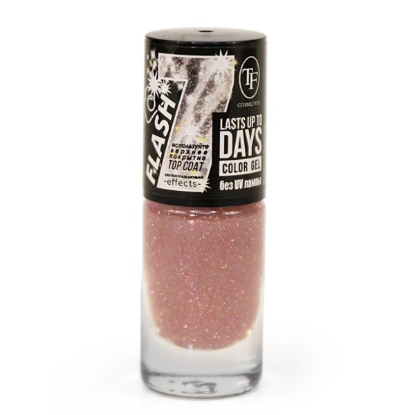 Лак для ногтей TF Color Gel Flash 8мл т. 356 Розовая вспышка