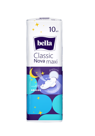 Прокладки Bella Nova 10шт Classic Maxi 20 /BE-012-MW10-E04/