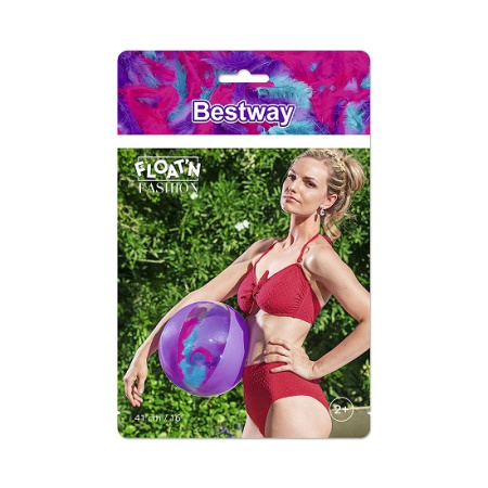 Мяч надувной  41*16см Кокетливые перья Bestway /100447/