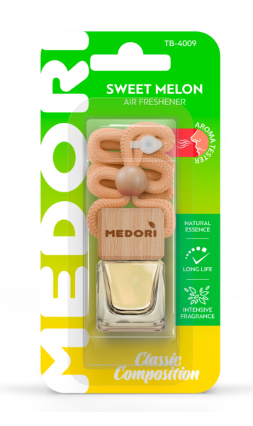 Ароматизатор для авто подвесной бутылочка Medori Sweet Melon 6мл
