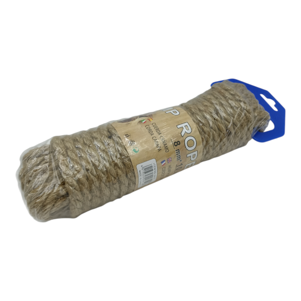 Веревка пеньковая 10м 8мм (У-6)