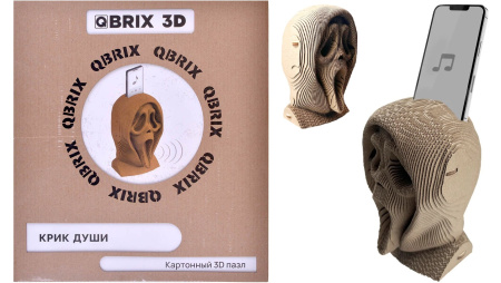 Конструктор 3D картонный "Крик души" QBRIX 