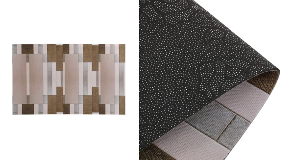 Дорожка с декором в рулоне с резиновыми точками 160см