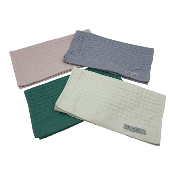 Полотенце кухонное 35*75см вафельное крупная клетка Спорт