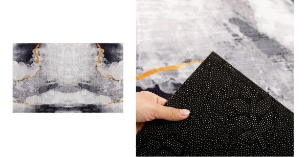 Дорожка с декором в рулоне с резиновыми точками  60см