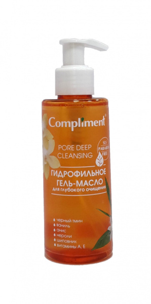 Гель-масло для умывания гидрофильное Compliment 150мл для глубокого очищения