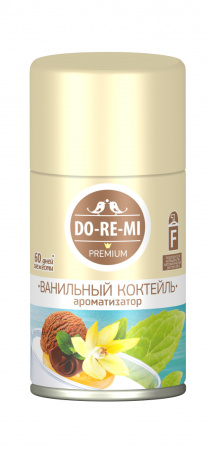 Освежитель воздуха До-ре-ми Премиум 250мл сменный блок Ванильный коктейль (У-12)