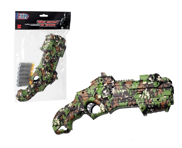 Пистолет с мягкими пулями 6шт BeBoy