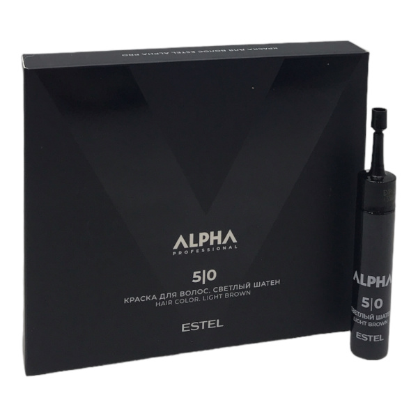 Estel ALPHA PRO A/HC5/0 Краска для волос 5/0 русый 10мл (У-5/50) 