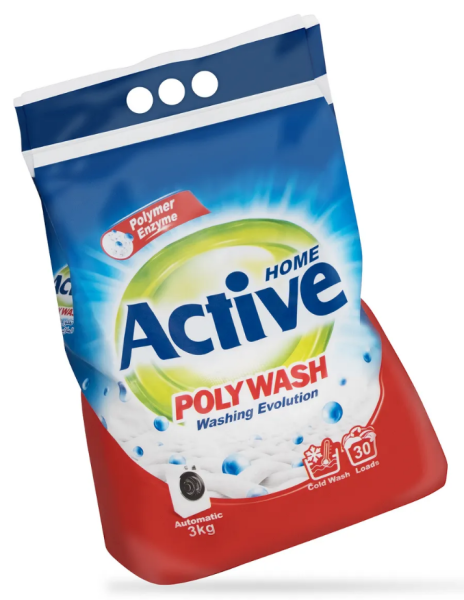 СМС ACTIVE автомат 3,0кг Poly Wash стирка в холодной воде (Иран) (У-4)