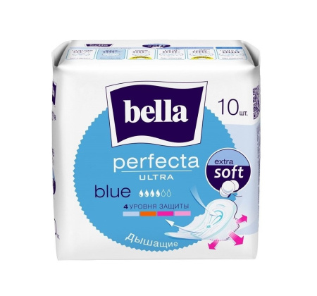 Прокладки Bella Perfecta Ultra 10шт Blue супертонкие