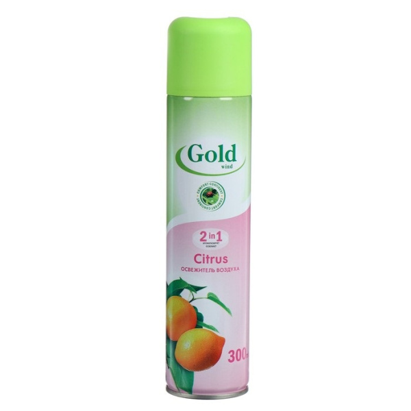Освежитель воздуха Gold Wind 300мл Citrus (У-12)
