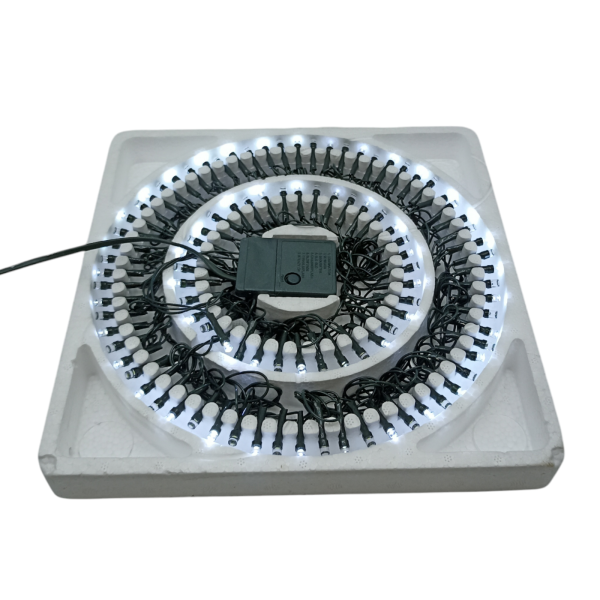 Гирлянда 140 ламп 13м холодный белый