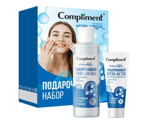 ПН жен. Compliment Intensive Hyaluron №2001 (тоник д/лица,200мл, крем-актив для лица 50мл)