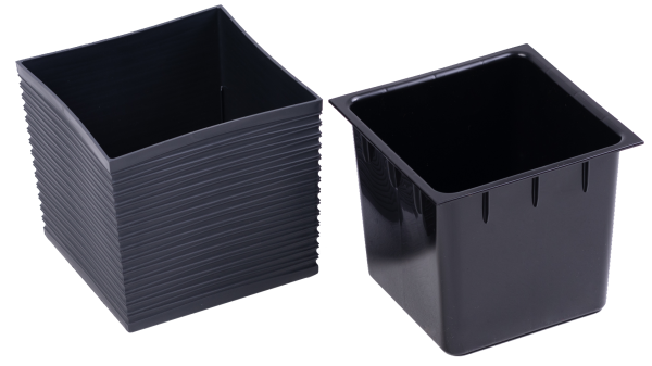 Кашпо с дренажной вставкой  3,0л Стиль графит (Ангарск) (У-8)