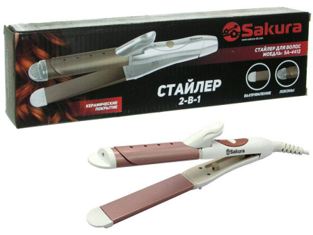Стайлер для волос керамический 42Вт 2в1 Sakura