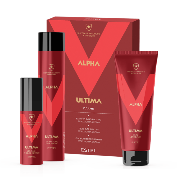Estel ALPHA ULTIMA A/UN2 Набор (шампунь 300мл, гель д/бр 100мл, лосьон п/бр 100мл)