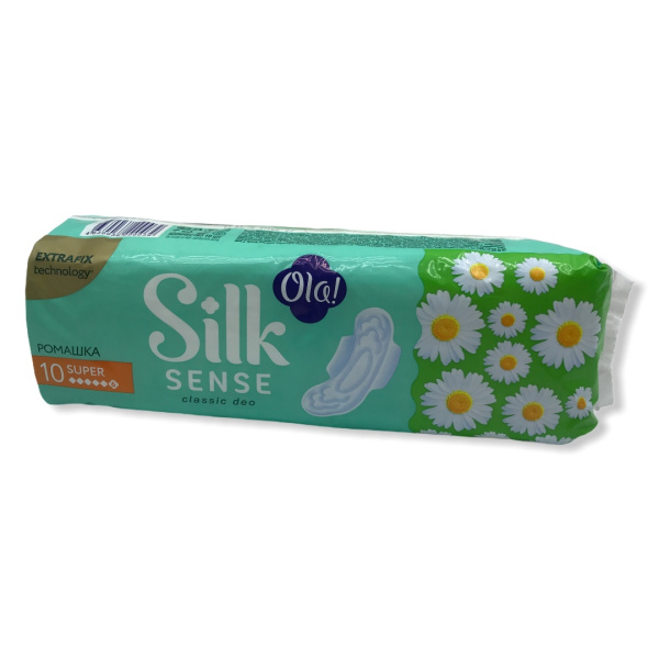 Прокладки OLA! Silk Sense Classic Deo Super 10шт Ромашка (У-20)