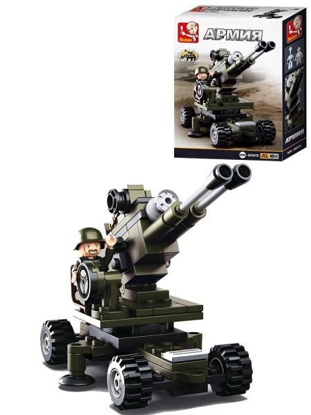 Конструктор  94 дет. Армия-Артиллерия