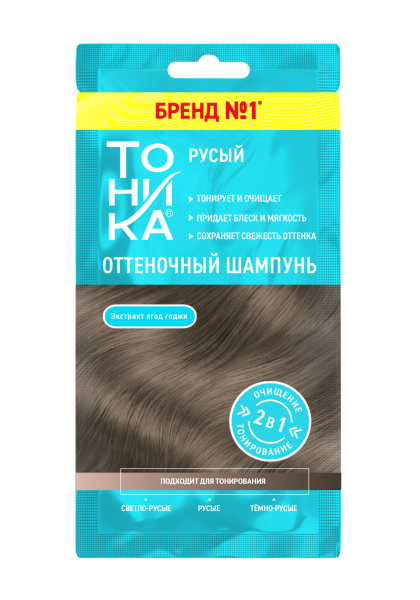 Оттеночный шампунь Тоника русый 25мл 