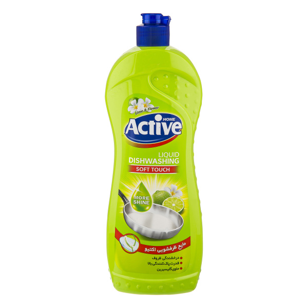 Гель для мытья посуды ACTIVE  750мл Лайм и цветы (Иран)