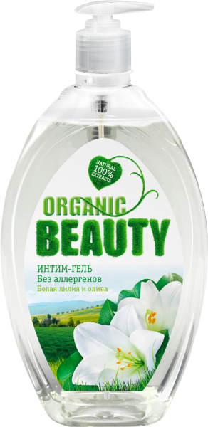 Гель для интимной гигиены Organic Beauty 500мл белая лилия и олива (У-8)