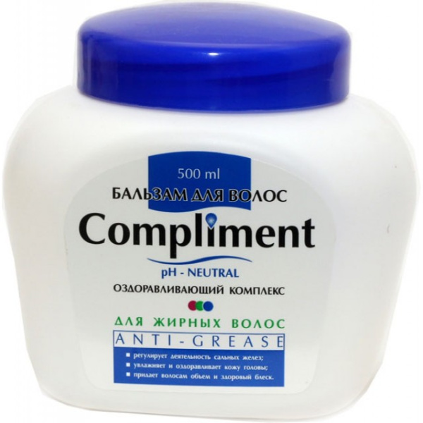 Бальзам для волос Compliment 500мл для жирных волос anti-grease (У-12)