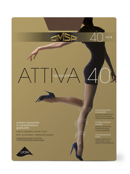 Колготки OMSA Attiva 40 (daino 3)