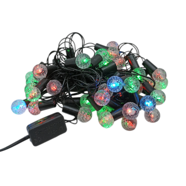Гирлянда  40 ламп 5,0м "Шарики" цветная