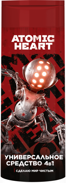 Шампунь Atomic Heart мужской 400мл 4в 1 универсальный