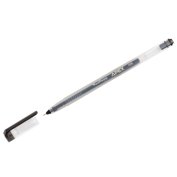 Ручка гелевая черная 0,5мм Berlingo Apex /CGp_05151/