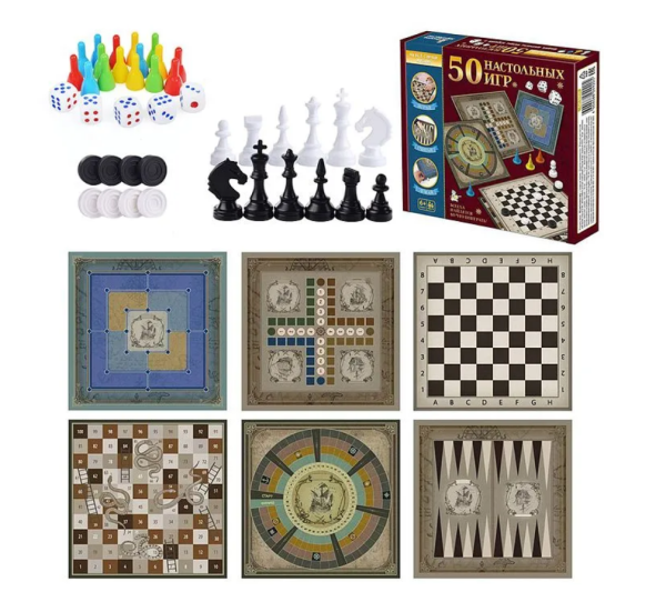 Игра настольная "50 настольных игр"