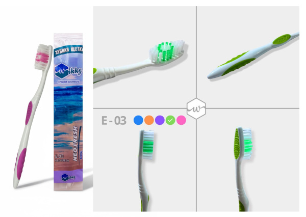 Зубная щетка Wikky Е-03 Neo Fresh (У-12)