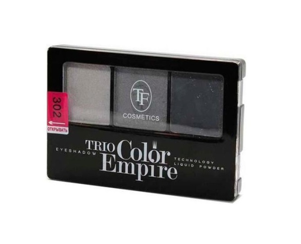 Тени для век TF Trio Color Empire 3-х цв. т. 302 графит (У-12)