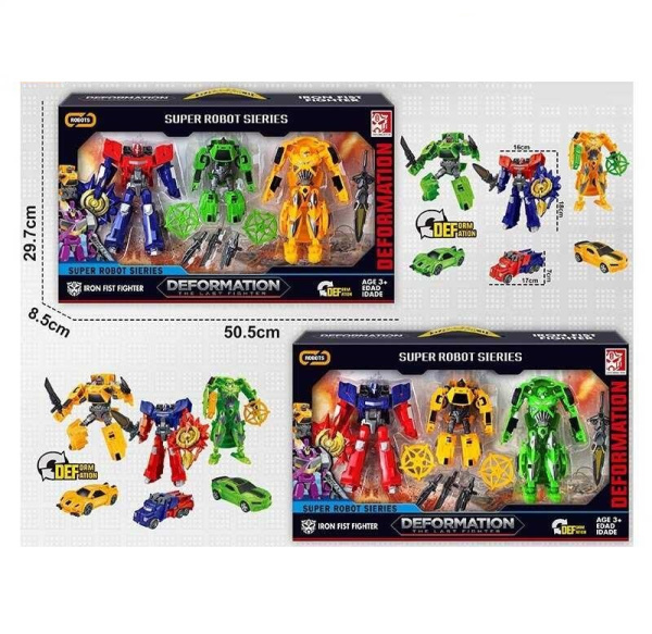 Набор роботов-трансформеров 3шт 