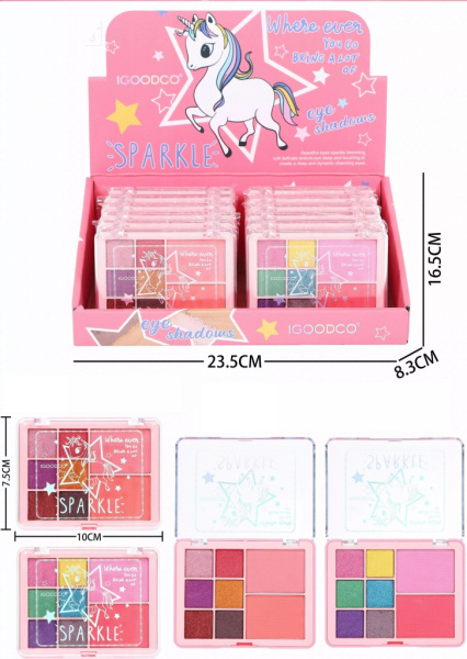 Набор декоративной косметики "Единорог" 10*7,5см