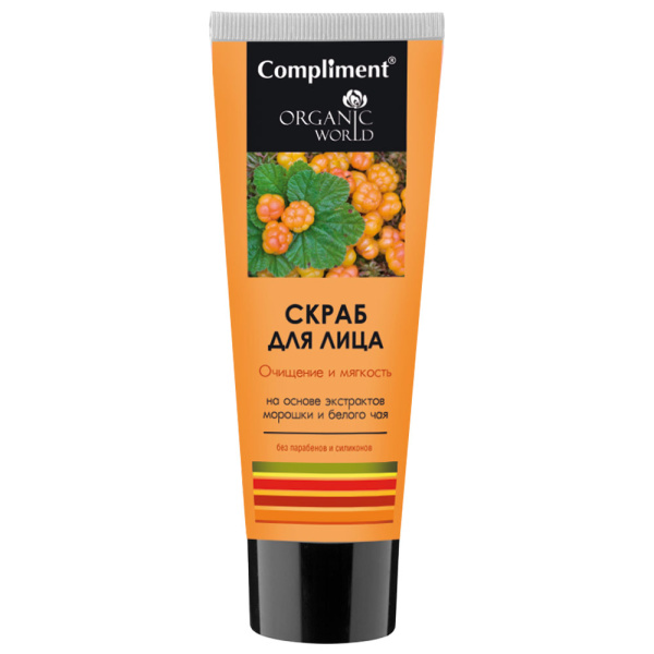 Скраб для лица Compliment Organic World 80мл очищение и мягкость (У-24)