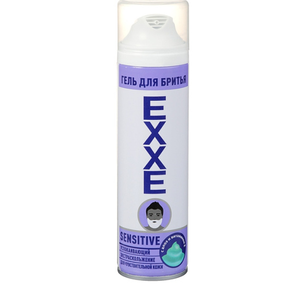 Гель для бритья EXXE Sensitive 200мл для чувствительной кожи /С0006153/С0007322/