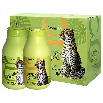 ПН жен. Savanna Jungle Green №543 Гепард (шампунь 25мл, гель для душа 250мл) (У-6)