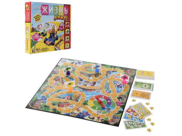 Настольная игра Ходилка Игра в жизнь Junior /5221R/