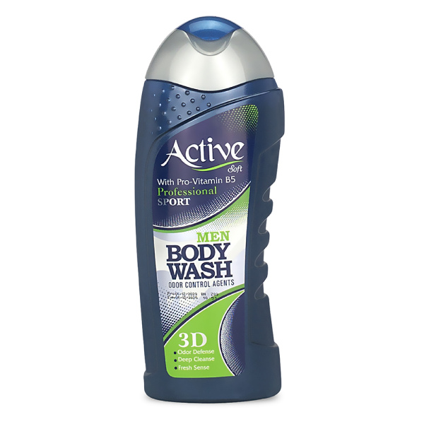 Гель для душа ACTIVE  400мл с витамином B5 "Спорт 3D" NATURAL