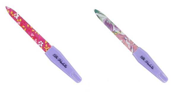 Пилка для ногтей металл 15,3см цветная ручка и полотно