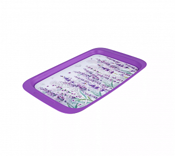 Поднос пластик 43*26,8*2см Lavender (У-6)