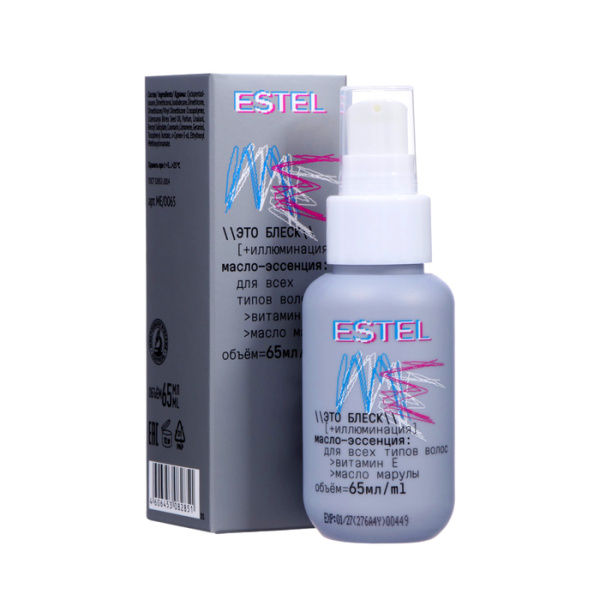 ESTEL ME ME/OO65 Масло-эссенция для всех типов волос "Это блеск"+иллюминация 65мл